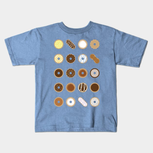 Donuts Kids T-Shirt by dorothytimmer